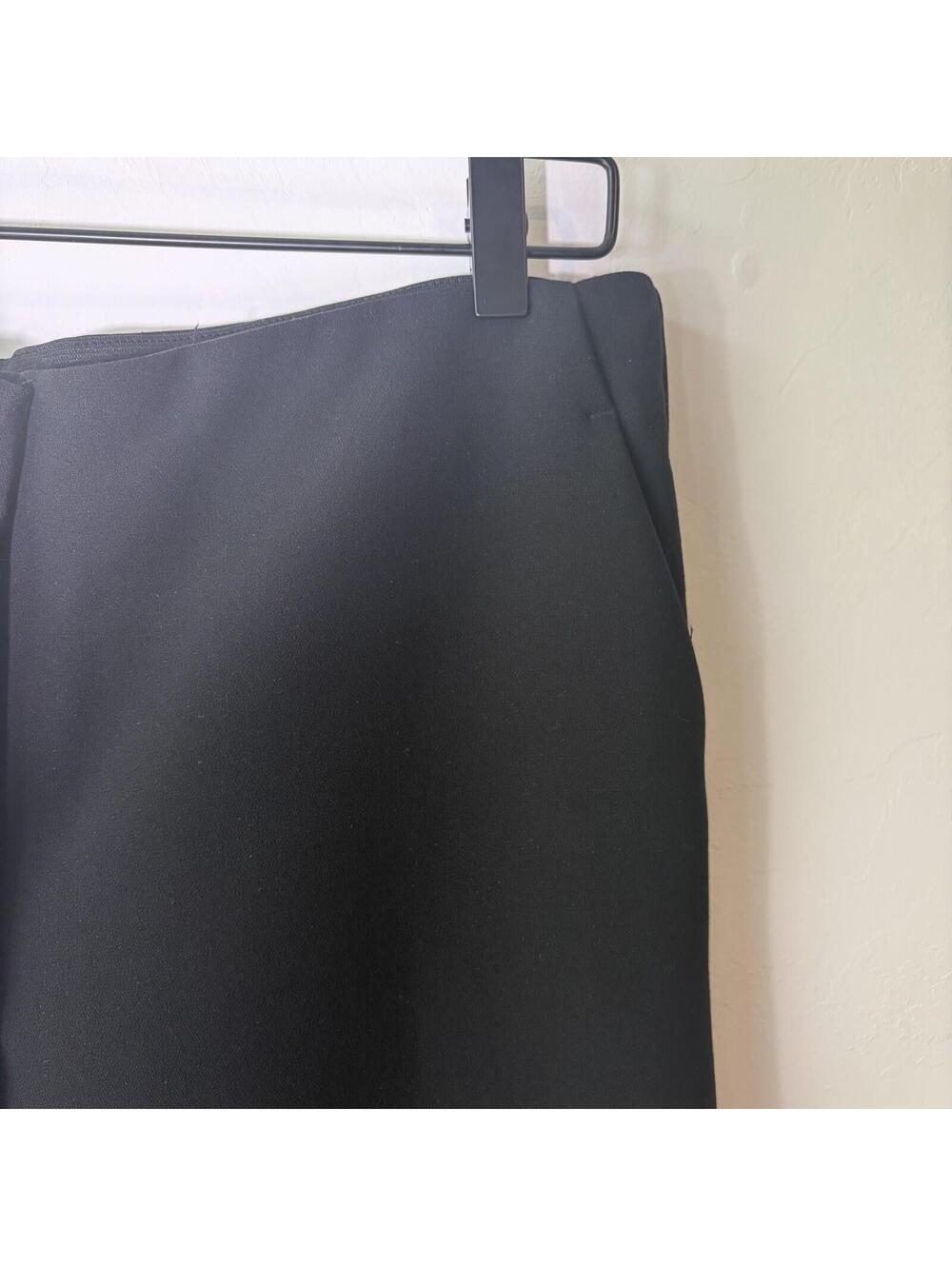 Loft Womens High Waist Straight Leg Trousers Black Size 8 Dress Pants - Picture 6 of 7